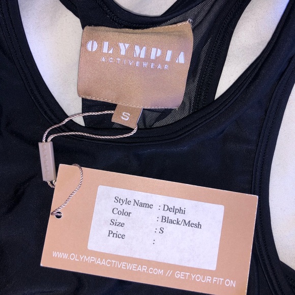 NWT! OLYMPIA ACTIVEWEAR DELPHI BRA/TANK. SIZE SMALL - Picture 5 of 5